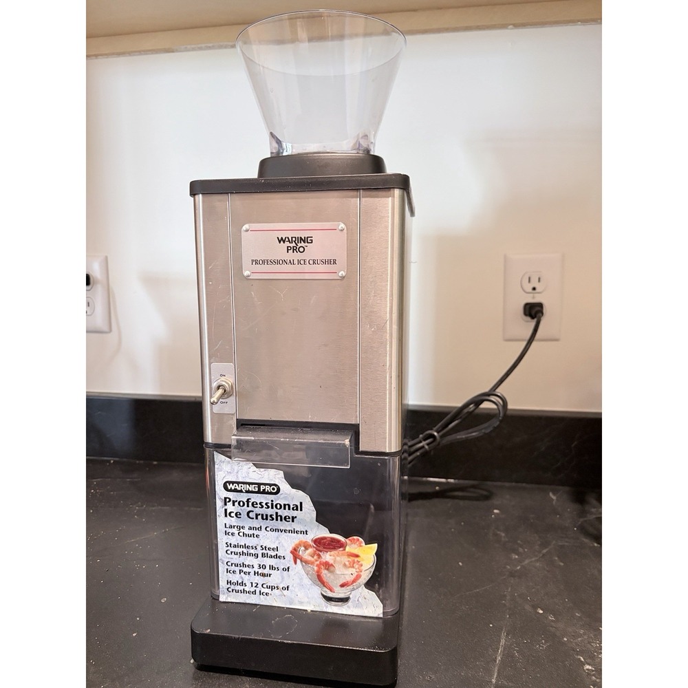 Waring Pro Ice Crusher Model IC70 Professional Ice Crusher Tested Working